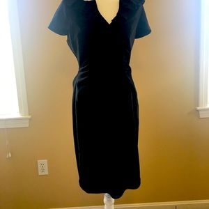 WHBM size 8 crepe black dress!